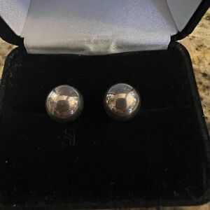 Large Stud Earrings in Stainless Steel